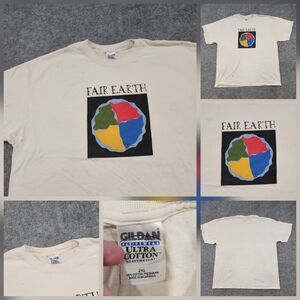 VTG Y2K 2000s Fair Earth Mens 2XL XXL Environmental Awareness Graphic T Shirt‎